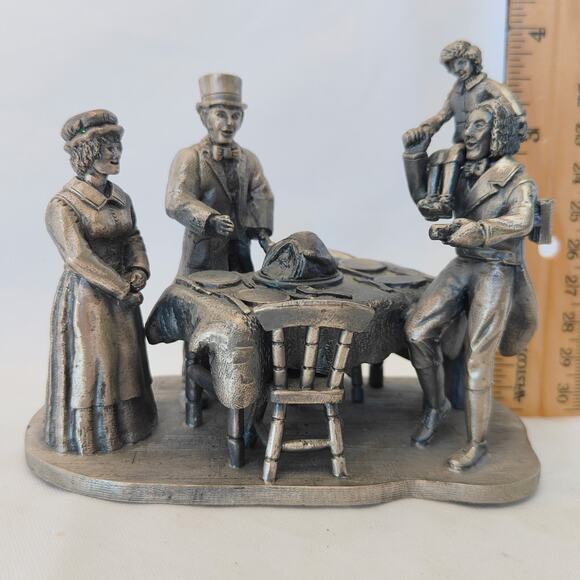 Tudor Mint Christmas Carol Pewter Figurine The Happy Ending Signed 706/5000 - Picture 14 of 14